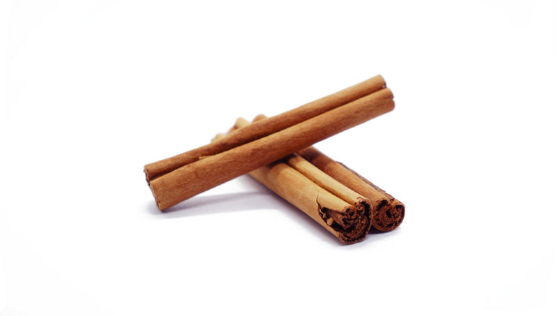 cinnamon sticks on a white background